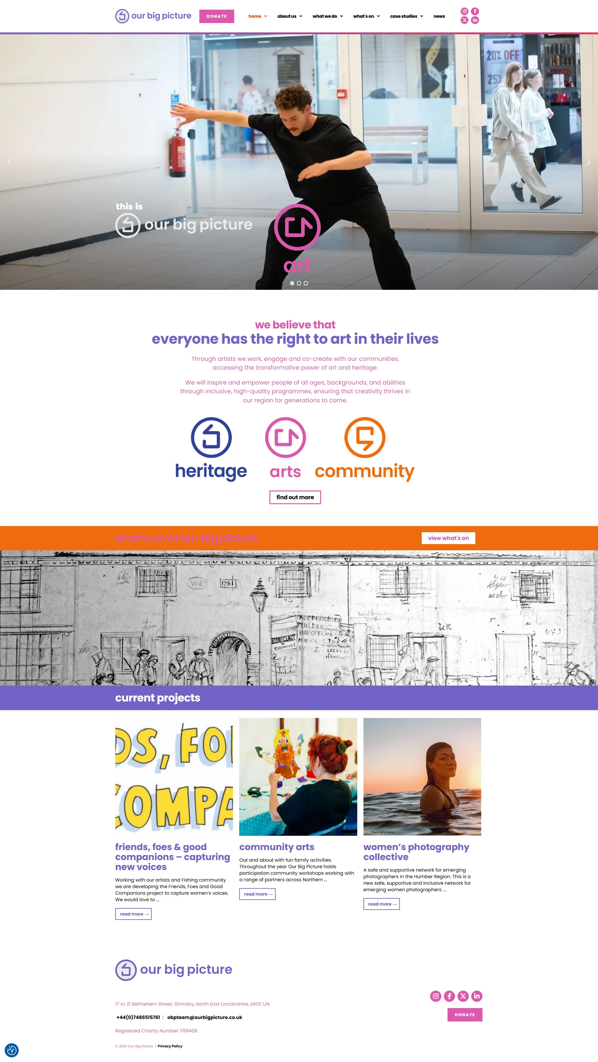 Our Big Picture homepage