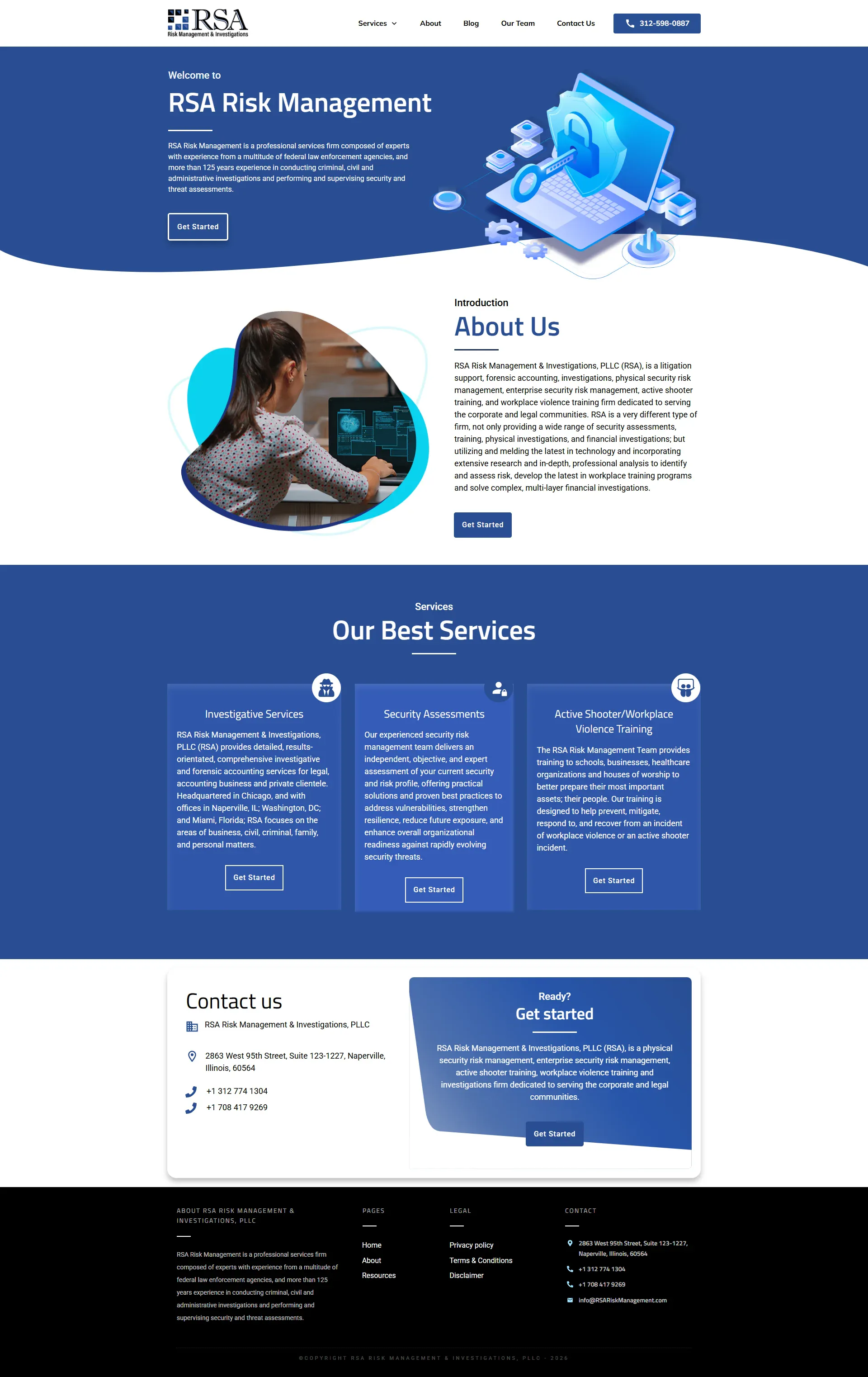 RSA Risk Management homepage