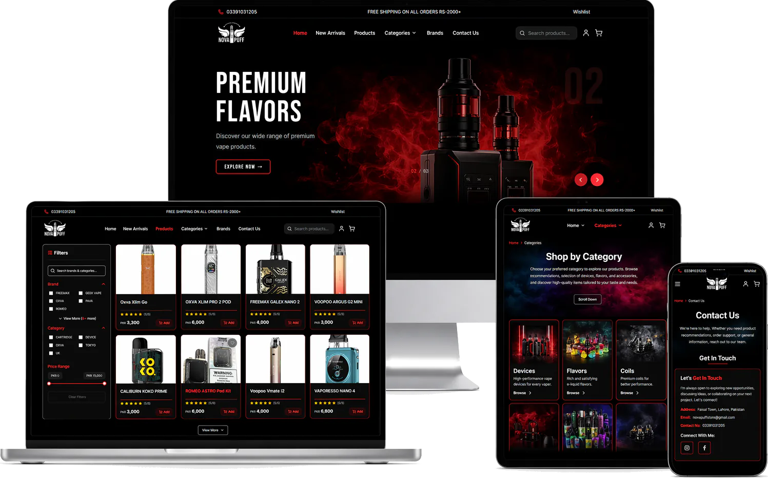 NovaPuff E-Commerce