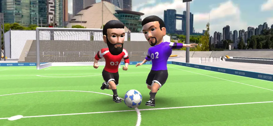 Mini Soccer Rage Action mini soccer match screen