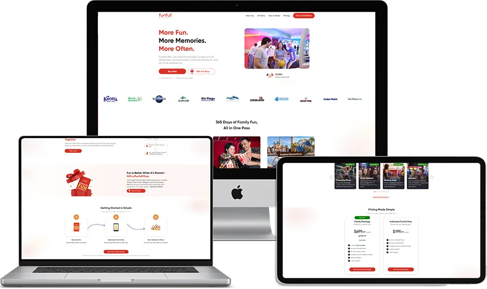 FunFull website preview FunFull website preview