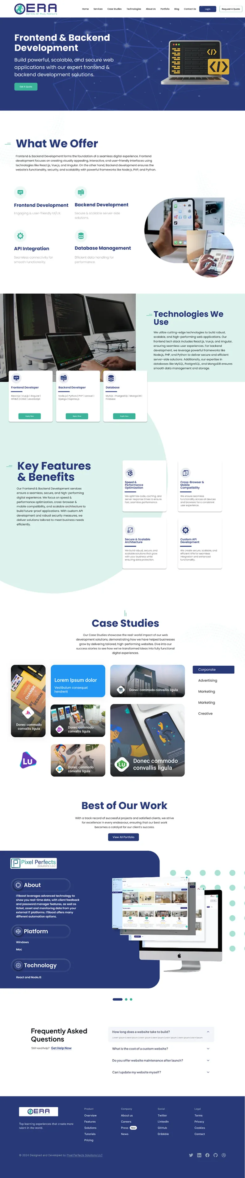 Dotera detailed homepage Figma screen Dotera detailed homepage Figma screen