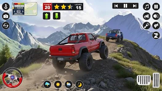 Offroad 4x4 Jeep Driving Sim mountain offroad route screen Offroad 4x4 Jeep Driving Sim mountain offroad route screen