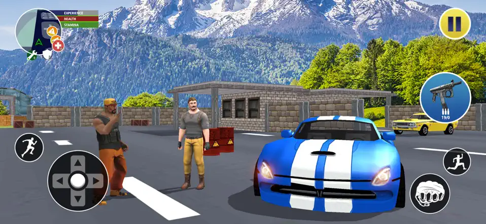 Real Gangster Vegas Mafia City vehicle gameplay screen Real Gangster Vegas Mafia City vehicle gameplay screen